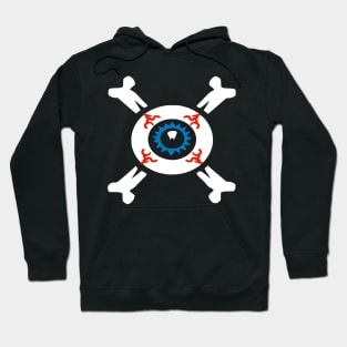 Eye-ball & Cross-bones by Brian Benson Hoodie